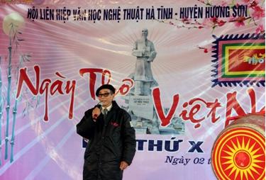 Nhà thơ Lê Khả Sỹ có thơ mừng trang Website của Hội