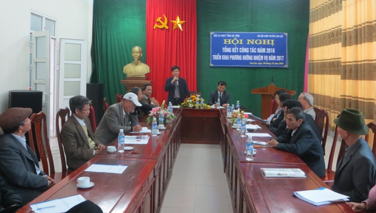 Chi hội Văn học Nghệ thuật Can Lộc tổ chức Hội nghị tổng kết năm 2016