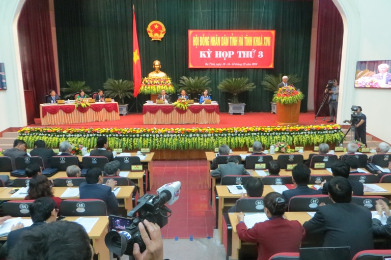 Bế mạc kỳ họp thứ 3 HĐND tỉnh Hà Tĩnh ( khóa XVII)
