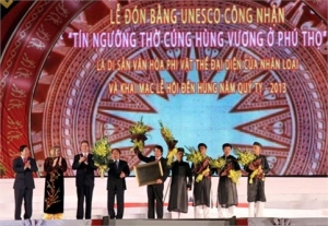 Tín ngưỡng thờ cúng Hùng Vương là di sản nhân loại