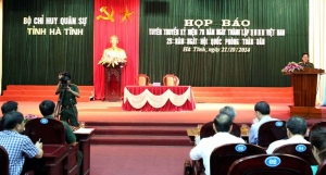 Họp báo tuyên truyền kỷ niệm 70 năm ngày thành lập QĐND Việt Nam