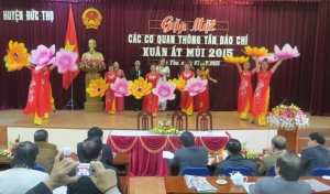 Đức Thọ tổ chức gặp mặt báo chí xuân Ất Mùi, 2015