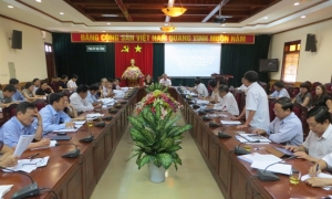 THƯỜNG TRỰC TỈNH ỦY HÀ TĨNH TỔ CHỨC HỘI NGHỊ GIAO BAN VỚI MTTQ, CÁC ĐOÀN THỂ VÀ HỘI QUẦN CHÚNG CÂP TỈNH