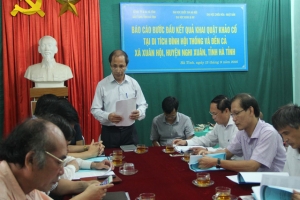 Thông tin kết quả khảo cổ tại di tích đình Hội Thống và đền Cả