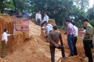 Phát hiện ngôi mộ cổ khoảng 300 năm tuổi ở Hương Sơn