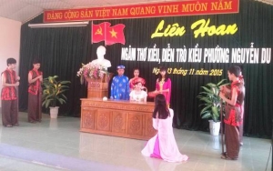 Đoàn phường Nguyễn Du: Liên hoan Ngâm thơ, diễn trò Kiều năm 2015
