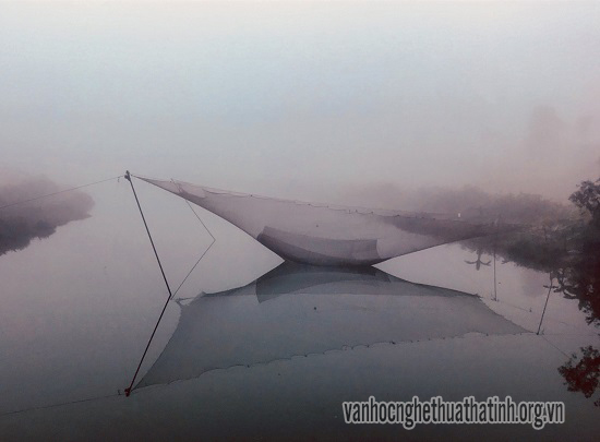 Chùm ảnh thị xã Kỳ Anh trong sương mù bao phủ 