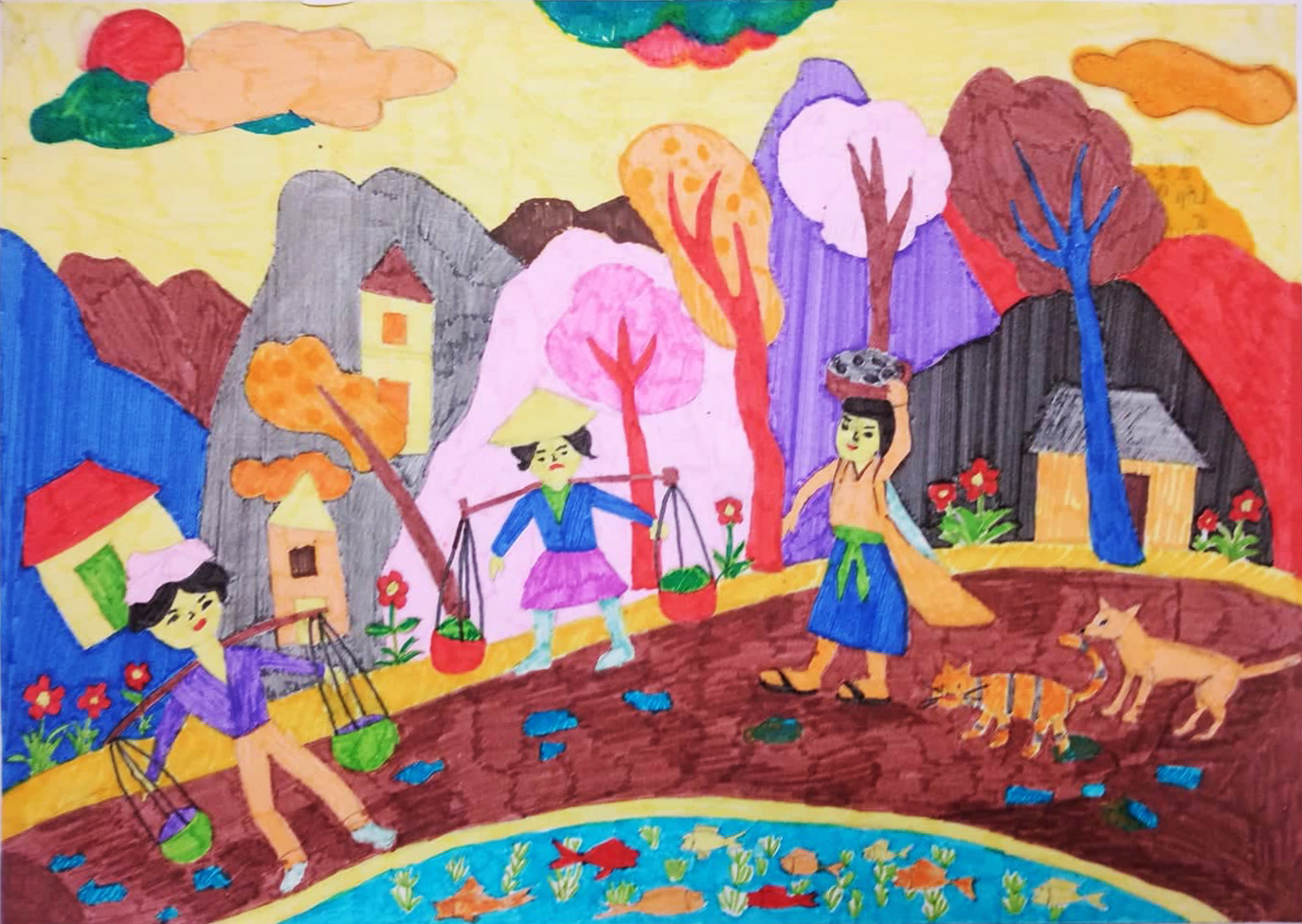 Chùm tác phẩm dự thi Viết - Vẽ tuổi học trò lần thứ XII