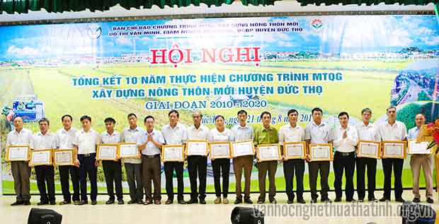 Đức Thọ tổng kết 10 năm thực hiện chương trình MTQG xây dựng nông thôn mới giai đoạn 2010 – 2020