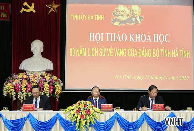 Hội thảo khoa học “90 năm lịch sử vẻ vang của Đảng bộ tỉnh Hà Tĩnh”