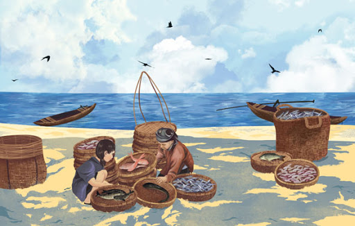Tản văn Chợ cá làng tôi của nhà thơ Nguyễn Ngọc Phú