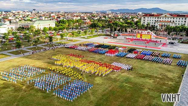 Thành phố Hà Tĩnh long trong khai mạc Đại hội Thể dục thể thao lần thứ IX, năm 2022