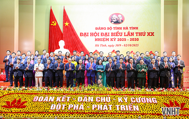 Bế mạc Đại hội đại biểu Đảng bộ tỉnh Hà Tĩnh lần thứ XX, nhiệm kỳ 2025 - 2030