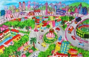 Chùm tranh vẽ về thị xã Hồng Lĩnh