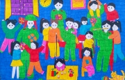 Chùm tranh của các em Trường THCS Hà Linh vẽ về đề tài Quân đội nhân dân Việt Nam