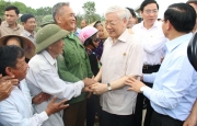 Hình ảnh tiêu biểu về Tổng Bí thư Nguyễn Phú Trọng với Đảng bộ và Nhân dân Hà Tĩnh